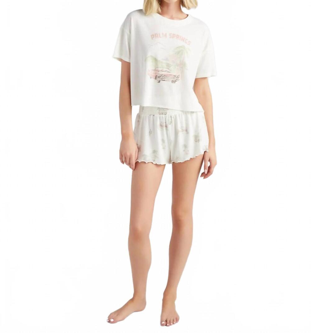 NEW Z SUPPLY dawn palm spring shorts in white